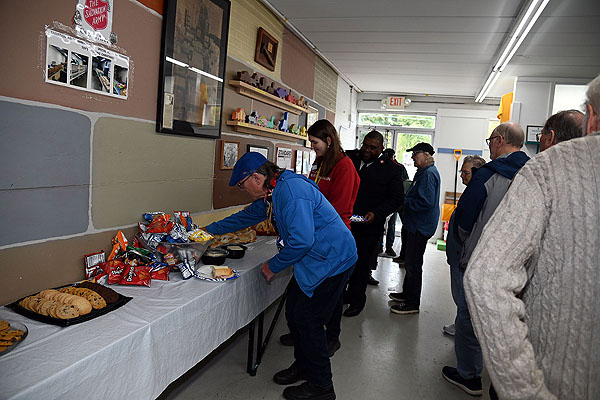 People Getting Food