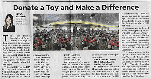 Toys for Tots article